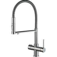 Смеситель для кухни ZorG Steel Hammer SH 2002 CR Хром — фото 1, Смесители