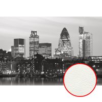 Фреска Ortograf Небоскребы 5254 Фактура флок FLK Флизелин (4*2,7) Черный/Серый, Город — фото 1, Фрески