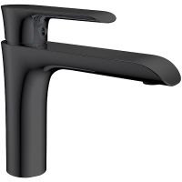 Смеситель для раковины Vincea Esse VBF-1E1MB Черный матовый — фото 1, Смесители для раковины