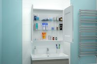 Зеркальный шкаф Континент Elliott LED 80 МВК014 с подсветкой Белый — фото 11, Зеркальные шкафы в ванную