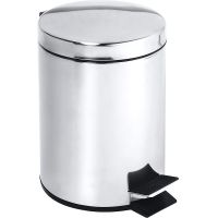 Ведро для мусора Bemeta Hotel 104315025 Хром матовый — фото 1, Мусорные ведра