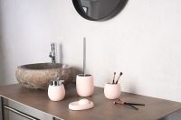 Стакан для зубных щеток Ridder Lina 2161102 Розовый — фото 2, Мыльницы