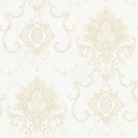Обои Bernardo Bartalucci Carnazza 5058-1 Винил на флизелине (1,06*10) Белый, Дамаск — фото 1, Обои для стен