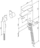Смеситель для раковины AM.PM Gem с гигиеническим душем Хром арт-F90A03000 — фото 11, Смесители для раковины