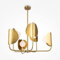 Подвесной светильник Maytoni Modern Tropic MOD164PL-06BS Белый Латунь — фото 5, Подвесные светильники