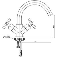 Смеситель для раковины GPD Nino DLB05-B Медь — фото 2, Смесители