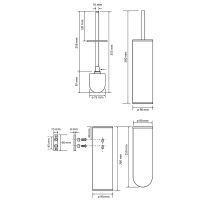 Ершик для унитаза Bemeta Dark 102313060 Черный — фото 3, Ершики для унитаза