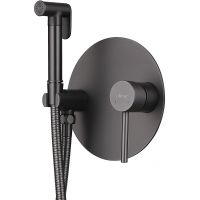 Гигиенический душ со смесителем Abber Emotion AF8826NG Никель — фото 1, Гигиенические души