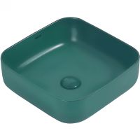 Раковина-чаша Abber Rechteck 39 AC2211MBG Темно-зеленая матовая — фото 1, Раковины накладные