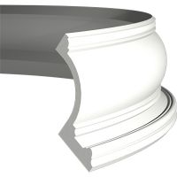 Карниз гибкий Европласт 1.50.209 2000x150x118 мм — фото 1, Карнизы