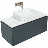 Тумба под раковину Allen Brau Infinity 100 1.21004.AM подвесная Антрацит матовый — фото 7, Тумбы под раковину