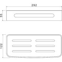 Металлическая полка Schein Accessories 9327BG Золото матовое — фото 2, Полки для ванной и душа