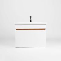 Тумба под раковину VIANT Мальта 50 VMAL50CO-T1YP подвесная Белая Дуб Вотан — фото 1, Тумбы под раковину