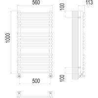 Товар: Водяной полотенцесушитель Terminus Кремона П16 500х1000 4670078530677 Хром, нижнее подключение, G 1/2" ВР, с комплектом вентилей - фото 4 Водяной полотенцесушитель Terminus Кремона П16 500х1000 4670078530677 Хром, нижнее подключение, G 1/2" ВР, с комплектом вентилей — фото 4, Водяные полотенцесушители