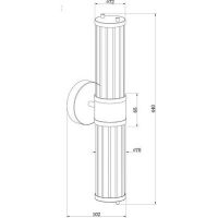 Настенный светильник Crystal Lux Sancho AP2 Gold Прозрачный Золото — фото 5, Светильники