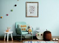 Обои детские Alessandro Allori Dolce Vita 2412-7 Винил на флизелине (1.06*10,05) Голубой/Разноцветный, Горох — фото 2, Обои для стен