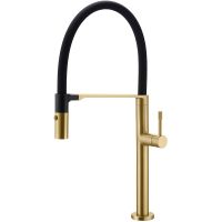 Смеситель для кухни Boheme Uno 114-MG Золото матовое — фото 1, Смесители