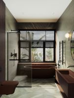 Товар: Душевая перегородка Maybah Glass MGD-733-6у 890x1950 в узком профиле Черный стекло бронзовое - фото 3 Душевая перегородка Maybah Glass MGD-733-6у 890x1950 в узком профиле Черный стекло бронзовое — фото 3, Душевые перегородки