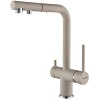 Смеситель для кухни Paulmark Serpentine Se213222-BE Бежевый — фото 1, Смесители для кухни