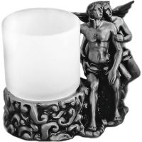 Стакан для зубных щеток Art&Max Romantic AM-B-0081D-T Серебро — фото 1, Мыльницы