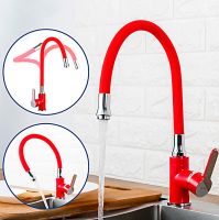 Смеситель для кухни Frap H43 F4043 Красный Хром — фото 8, Смесители для кухни