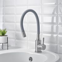 Товар: Смеситель для кухни Ростовская Мануфактура Сантехники SUS124GY-016F Серый Хром - фото 2 Смеситель для кухни Ростовская Мануфактура Сантехники SUS124GY-016F Серый Хром — фото 2, Смесители