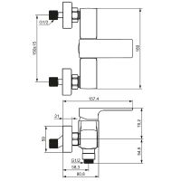 Товар: Смеситель для душа Damixa Gala 532000300 Черный матовый - фото 4 Смеситель для душа Damixa Gala 532000300 Черный матовый — фото 4, Смеситель для душа