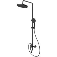 Душевая система Splenka S50.24.06 Черная матовая — фото 1, Душевые стойки