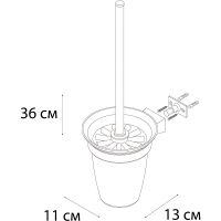 Товар: Ершик для унитаза Fixsen Trend Gold FX-99013 Золото-сатин - фото 3 Ершик для унитаза Fixsen Trend Gold FX-99013 Золото-сатин — фото 3, Ершики для унитаза