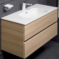 Тумба под раковину Boheme Armadi Art Vallessi 100 837-100-L подвесная Light Oak — фото 1, Мебель для ванной