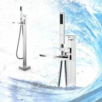 Смеситель для ванны Swedbe Spira 4008 Хром — фото 2, Смесители напольные