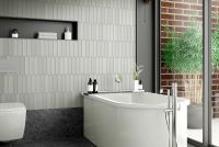 Керамическая плитка Equipe Lanse Grey 27482 настенная 5x25 см — фото 2, Керамическая плитка