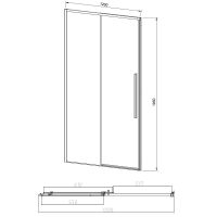 Товар: Душевая дверь Vincea Slim-N 120 VDS-4SN120CGB профиль Черный стекло тонированное - фото 4 Душевая дверь Vincea Slim-N 120 VDS-4SN120CGB профиль Черный стекло тонированное — фото 4, Душевые двери в нишу