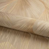 Обои Fipar Platino R 23717 Винил на флизелине (1,06*10,05) Коричневый/Золото, Абстракция/Перья — фото 2, Обои для стен