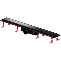 Душевой лоток AM.PM PrimeFlow 80 W02SC-U11-080-04BM с Черной матовой решеткой / под плитку Tile — фото 3, Душевые лотки