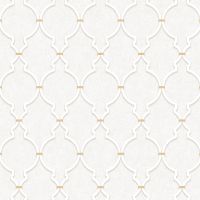 Обои Andrea Rossi Cheradi 54399-4 Винил на флизелине (1,06*10,05) Белый/Бежевый, Орнамент — фото 1, Обои для стен