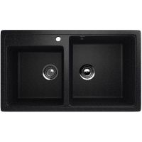 Кухонная мойка Ulgran Classic U-200-308 Черная — фото 1, Кухонные мойки
