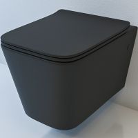 Унитаз beWash Kraft BKWHR105510 подвесной Черный матовый с сиденьем Микролифт — фото 1, Унитазы