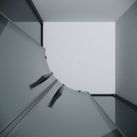 Душевой уголок Grossman Cosmo 90х90 301.K33.02.9090.21.10 профиль Черный матовый стекло тонированное — фото 5, Душевые уголки четверть круга