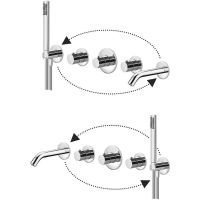 Смеситель для ванны Paffoni Modular Box с термостатом Хром арт-MDE001CR — фото 2, Смеситель для ванны