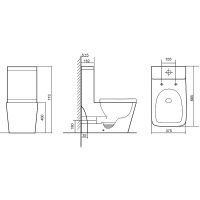 Унитаз моноблок Triton Mono с сиденьем Микролифт арт-Щ0000057977 — фото 6, Напольные унитазы