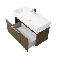 Товар: Тумба под раковину Creto Milano 100 5-1378TR подвесная Truffle - фото 3 Тумба под раковину Creto Milano 100 5-1378TR подвесная Truffle — фото 3, Мебель для ванной