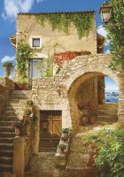 Фреска Ortograf Городской пейзаж 10513 Фактура бархат FX Флизелин (2,1*3) Бежевый/Зеленый/Голубой, Город/Пейзаж — фото 2, Фрески