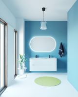 Тумба с раковиной SanVit Форма 120 kforma1201w подвесная Белая глянцевая — фото 8, Мебель для ванной