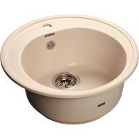 Кухонная мойка GranFest Rondo GF-R510 Белая — фото 1, Кухонные мойки