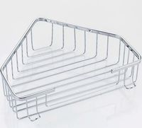 Товар: Полка корзина Frap F335 угловая Хром - фото 2 Полка корзина Frap F335 угловая Хром — фото 2, Полки для ванной и душа