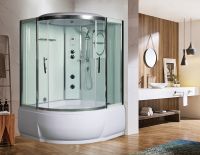 Душевой бокс WeltWasser WW500 Emmer 13555 135x135 10000003290 профиль Хром стекло прозрачное — фото 2, Душевые боксы