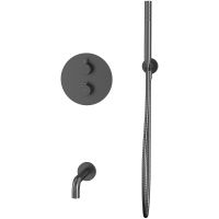 Товар: Смеситель для ванны Whitecross Y gunmetal YSET10GM с термостатом Оружейная сталь - фото 2 Смеситель для ванны Whitecross Y gunmetal YSET10GM с термостатом Оружейная сталь — фото 2, Смесители