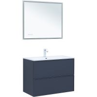 Тумба под раковину Aquanet Арт 90 313266 подвесная Маренго — фото 6, Тумбы под раковину