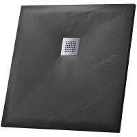 Душевой поддон из искусственного камня Grossman Strong 90x90 GR-S29090Q Графит — фото 1, Душевые поддоны из искусственного камня
